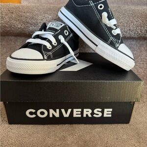 Converse Kids Classic Black and White Sneakers